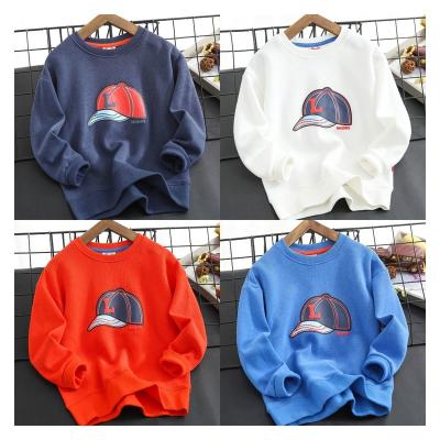 China 2022 Anti-wrinkle children's clothing boys and girls hoodie autumn Korean version new cartoon round neck hoodie for sale