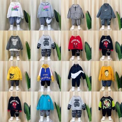 China Two-piece set of western hoodie children's autumn new casual suit boys style loungewear for sale