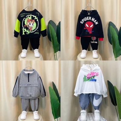 China Wholesale new 2022 new casual children's wear round neck hoodie fashion border children's hoodie two-piece set for sale