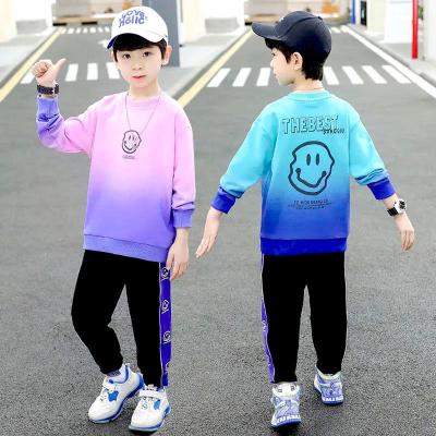 China Autumn New Children's Suit Fashionable All-in-one Hoodie Cotton Two-piece Hoodie for Middle School Children for sale