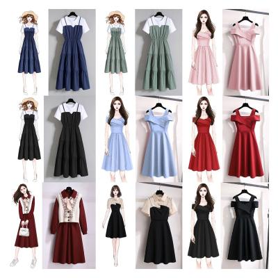 China 2023 summer female new fashion cheap casual anti-static spring and floral dress manufacturers wholesale for sale