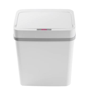 China Desktop Creative Automatic Electric Trash Bin With Cover Living Room Master Bedroom Intelligent Sensing Desk for sale