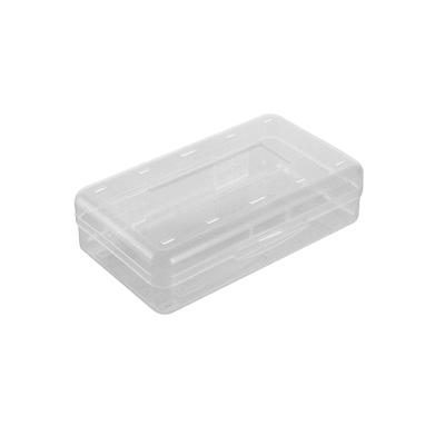 China Schools & Simple office stationery pencil case beautiful plastic transparent storage box student box for sale