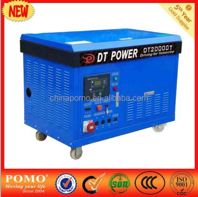 China 2014 made in china start gasoline electric generator yk154f DTF20000T for sale