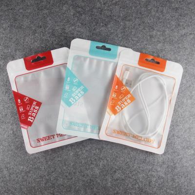 China Recyclable Dinner Bass Packaging Opp Cpp Plastic Earphone Bag Headphone Earphone Packaging Opp Plastic Self Seal Bag for sale