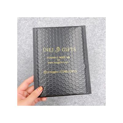 China Cosmetic Customize Black Bubble Mailer With Strong Adhesive Airbags For Packaging And Mailing Tear Proof Bubble Padded Envelopes for sale