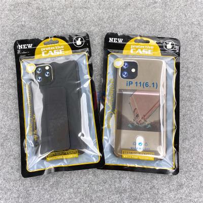 China Recyclable Printing Transparent Packaging Phone Case For Iphone Recycled Plastic Bag Phone Case Zipper Bag for sale