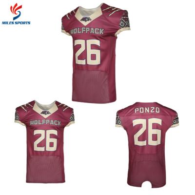 China Antibacterial Sublimation Printing Wholesale Customized USA Purple American Football League Multi Color Kids Game Practice Uniform Tank Tops for sale