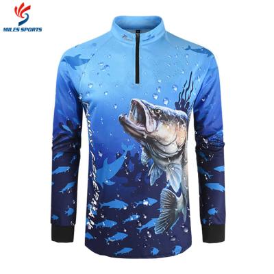 China High Performance Antibacterial Custom White Logo Unisex Button Up Plaid Sports Quarter Zipper Breathable Fishing T-shirts Wear for sale