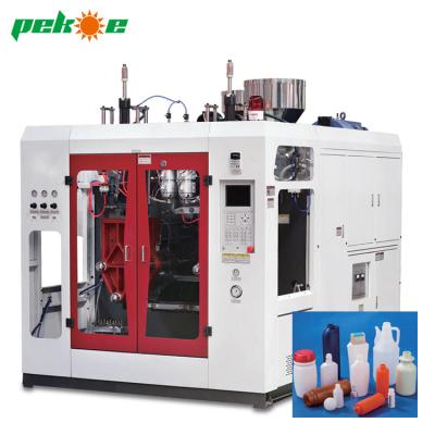 China MEPER MP55D 2L small bottle pe bottle extrusion blow molding machines with 2 heads for sale