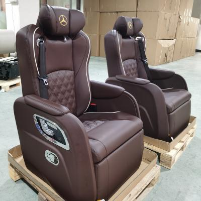 China Aircraft Seat Luxury Van Seat 2021 Upgraded Luxury Passenger Coach Seats For MVP CAR VIP CAR VAN By Microfiber Leather Seat for sale