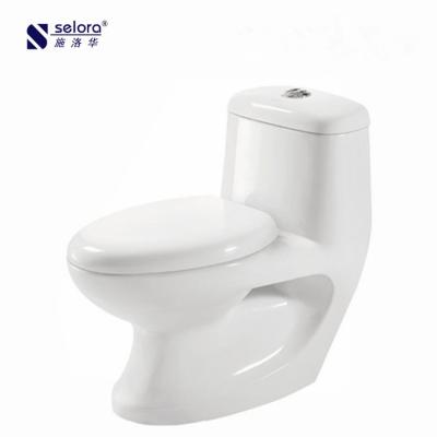 China West Arab Single Piece 250mm Double-flow Washdown Rough-in Toilet For Sale for sale