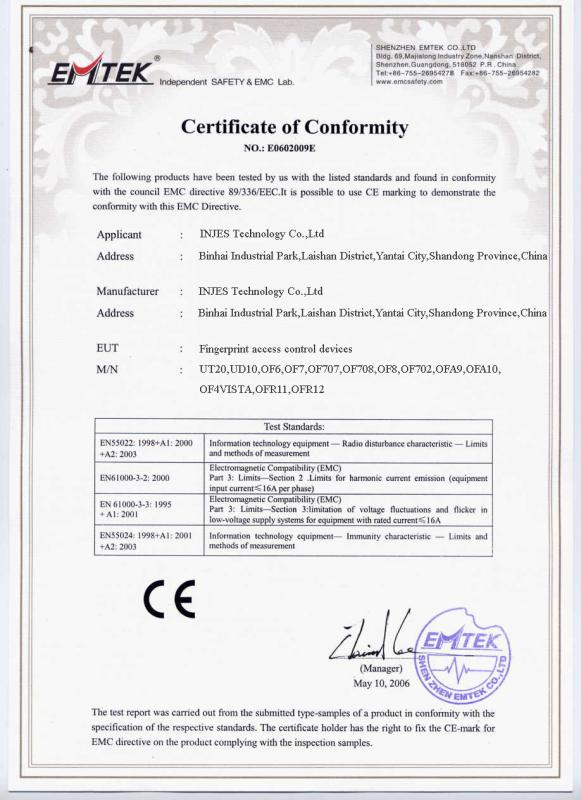 CE - INJES TECHNOLOGY CO.,LIMITED