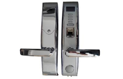 China Apartment / Villa USB keyless biometric fingerprint door lock , 500 fingerprint capacity for sale