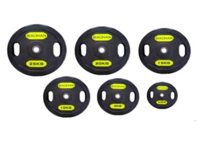 China PU / Steel Barbell Weight Plates 1.25 - 25 kgs Gym Accessories For Fitness Clubs à venda