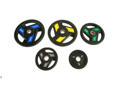 China 2.5kg - 20kg Weight Plates , Colourful PU Material Gym Spare Parts Logo Available à venda