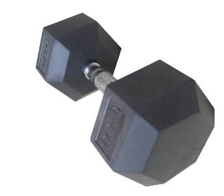 중국 2.5kg - 50kgs Gym Workout Dumbbells , Black Color Rubber Hexagon Dumbbells 판매용