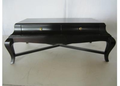 China Dark Color Round Coffee Tables With Drawers Customized For Commerical for sale