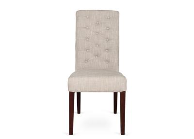 China Off White Armless Restaurant Dining Chairs With High Backrest Elegant for sale