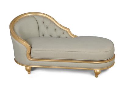 Chine Cadre d'or en bois solide de sofa de salon de cabriolet de tapisserie d'ameublement de tissu à vendre