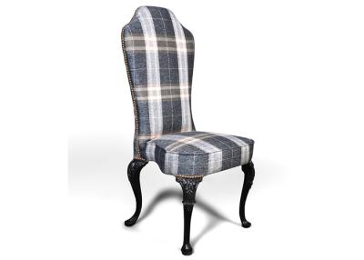 China High Back Fabric Covered Chair High Density Upholstered Dining Room Chairs for sale