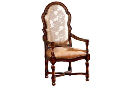 China Middle East Style Carved Solid Wooden Frame Armchair ODM Or OEM for sale