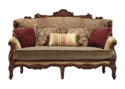 China Jane European Style Wooden Sofas Furniture Sofa Set  With Carved Frame for sale