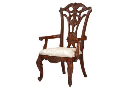 China India Style Commercial Restaurant Furniture Brown Dining Chairs for sale