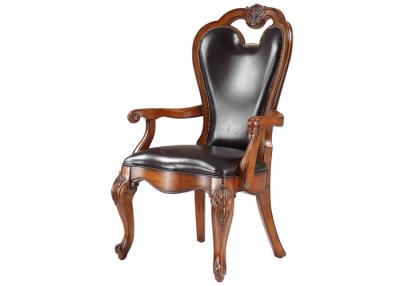 China French Dining Chairs Commercial Restaurant Furniture Solid Wood Carved for sale