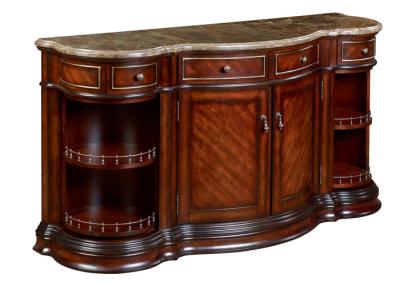 China Super Fancy Wooden Mini Bar Table Custom Cabinets Marble Top for sale