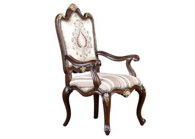 China Popular Fancy Luxury Delicated Upholstered Armchair With Arm for sale