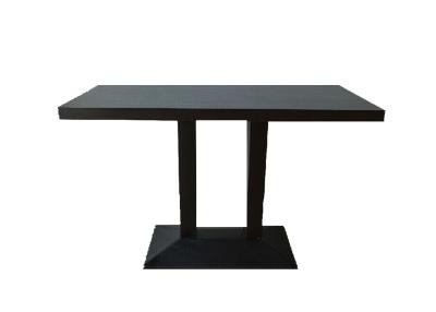 China Modern Metal Basement MDF Topper Restaurant Dining Tables Furniture for sale