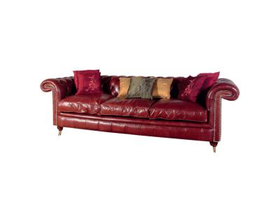 China Villa Living Room comfortable chesterfield couch , custom chesterfield furniture for sale