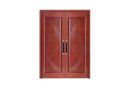 China High end Wooden Interior Doors furniture , Villa Double open the door for sale