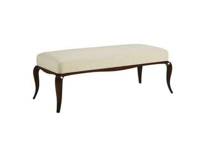 China Wooden frame modern bedroom bench seat , Comfortable upholstered bench for sale