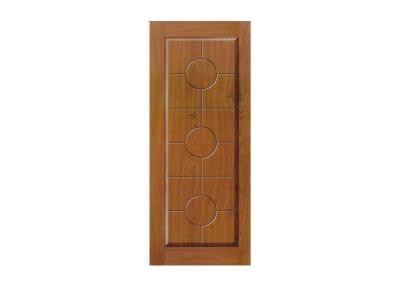 China Rectangular  finished surface interior wood door residential decoration project for sale