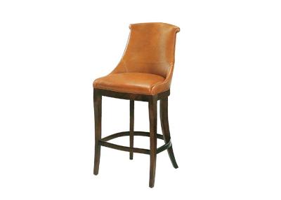 China leather and wooden bar stools furniture Personalized support Classic / neoclassic style for sale