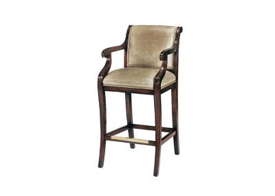 China Tall Hotel / Club / Bar Stool Chairs Armchair wood and leather furniture for sale