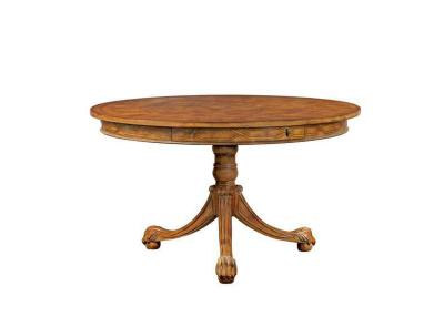 China Round Modern Restaurant Dining Tables wood furniture for Hotel / Home for sale