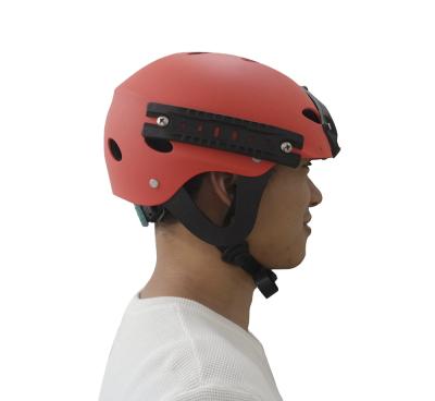 China Multifunctional Factory Provide Pro Water Sports Safety Helmet With Flashlight Base Water Rescue Equipment Helmets for sale