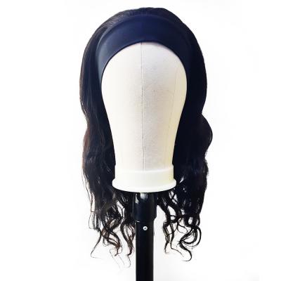 China Curly Curl Showjarlly 2021 New Body Wave Hair Wigs Ice Hair Wigs 100% Silk Headband Wigs for sale