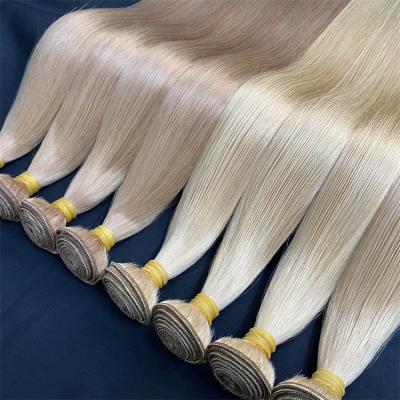 China Free Sample Healthy Natural Hair Bundle Raw Virgin Hair Gloss Cuticle Aligned Double Drawn Bundle Raw Virgin Hair Cuticle Aligned Hair Color #10 #14 #24 for sale