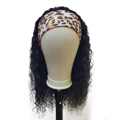 China Curly Curly Factory Price 10a Grade Natural Raw Color Virgin Hair Band Wigs Brazilian Hair Wig for sale