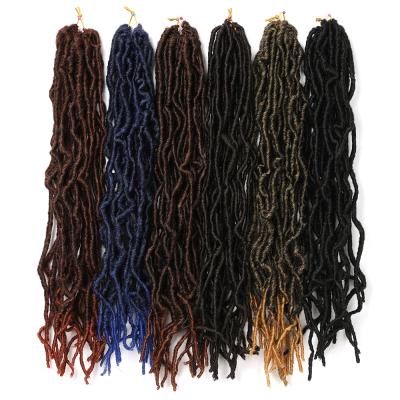 China 18 Inch NU Locs NU Faux Butterfly Locs Crochet Braids Synthetic Fiber Hair for sale