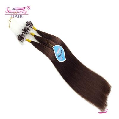 China Pre-bonded micro loop ring hair extension keratin tipped micro loop ring hair extensions, cheap micro beads hair extension, cold remy hair extension for sale