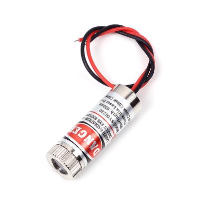 China Line/Length 3V/5V 9mm Adjustable Point/Na of Laser Diode 5mW 650nm Flashlight Module Tube Head Cross Infrared Range Finder Sensor for sale