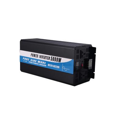 China Aluminum alloy 12v 24v 48v to 110v 220v 5000w off grid solar power inverter pure sine wave inverter 12v 220v 5000w for sale