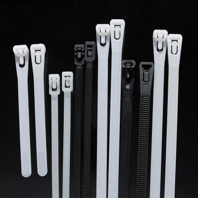 China Flame Retardant High Quality Releasable Nylon Cable Tie Reusable Tying Cable Ties for sale