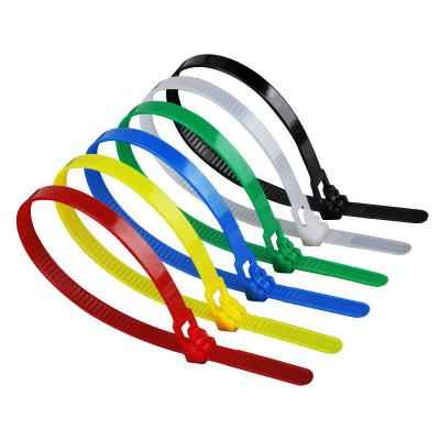 China Factory China Manufacturer 66 Industrial Plastic Nylon Zip Ties Colorful Cable Ties Reusable Flame Retardant Custom for sale