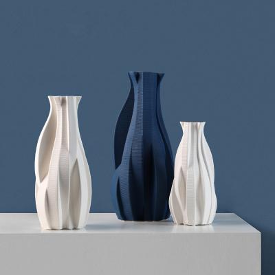 China Living room modern creative ceramic irregular light luxury vase vestibular decoration for sale